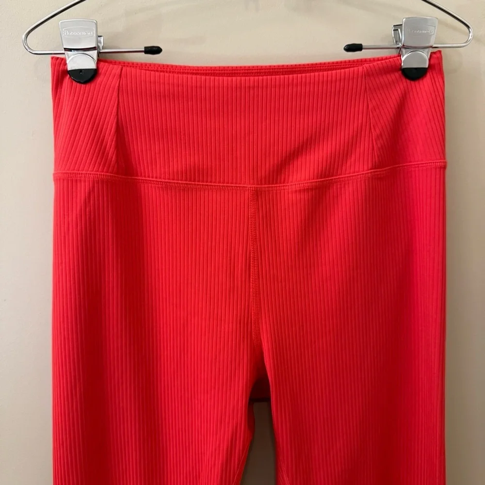 GIRLFRIEND COLLECTIVE RIB High-Rise Legging in red size Large training gym